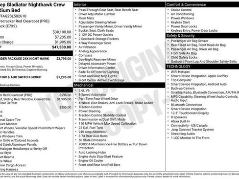 Used 2025 Jeep Gladiator Sport AWD/4WD image 4