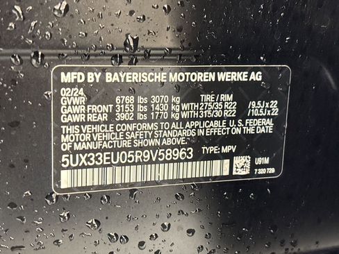Used 2024 BMW X5 M60i w/ Executive Package image 20