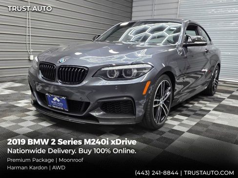 Used 2019 BMW M240i xDrive Coupe w/ Premium Package AWD/4WD image 1