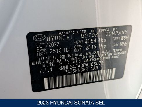 Certified 2023 Hyundai Sonata SEL image 40