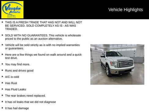 Used 2014 Ford F150 Lariat w/ Lariat Chrome Package AWD/4WD image 2