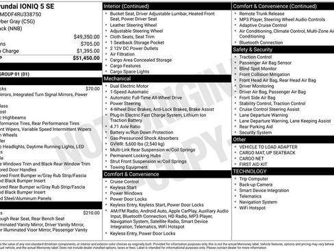 New 2024 Hyundai Ioniq 5 SE image 6