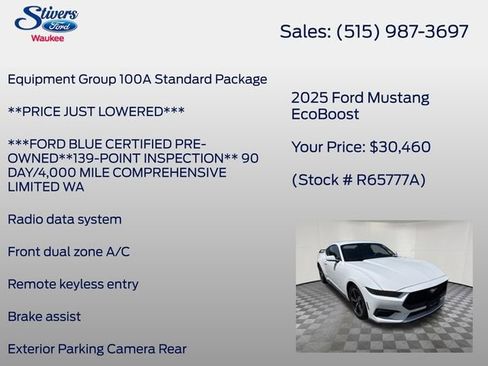 Used 2025 Ford Mustang Coupe RWD image 8