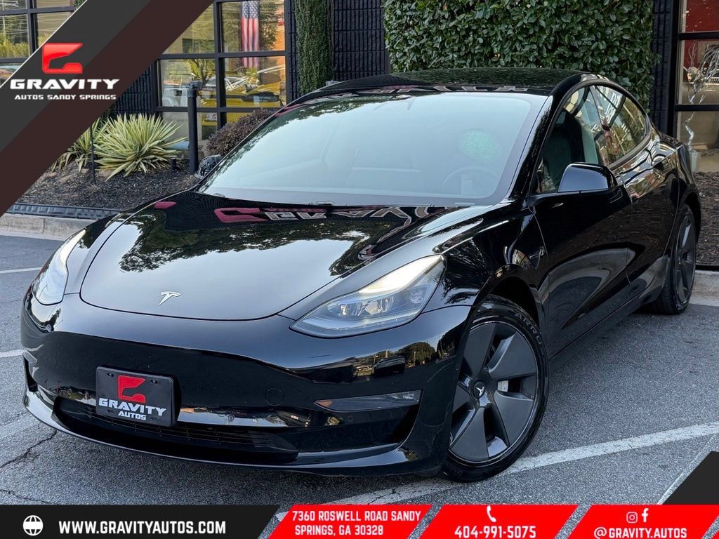 Used 2021 Tesla Model 3 Long Range AWD/4WD image 1
