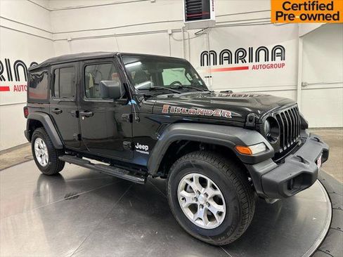 Certified 2021 Jeep Wrangler Unlimited Sport AWD/4WD image 1