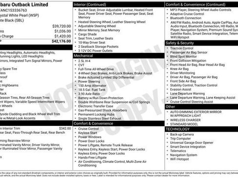 Used 2025 Subaru Outback Limited image 10