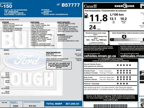 Used 2020 Ford F150 XLT w/ Equipment Group 302A Luxury image 9