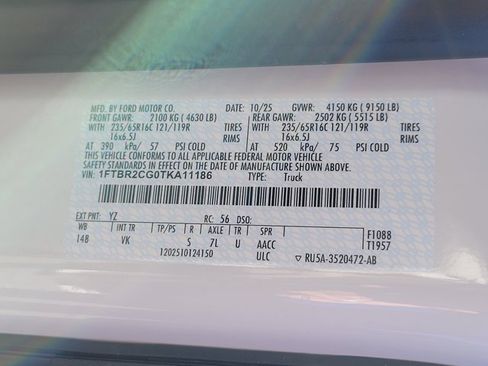 New 2026 Ford Transit 250 148 Medium Roof Extended AWD image 11