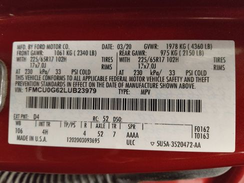 Used 2020 Ford Escape SE FWD image 33