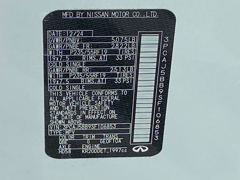 Certified 2025 INFINITI QX50 Luxe AWD/4WD image 13