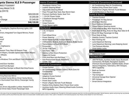 Used 2026 Toyota Sienna XLE FWD image 3