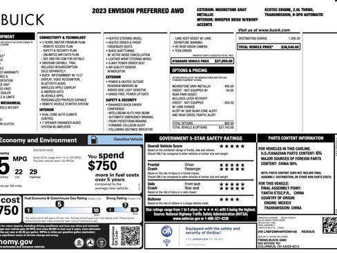 Used 2023 Buick Envision Preferred image 5