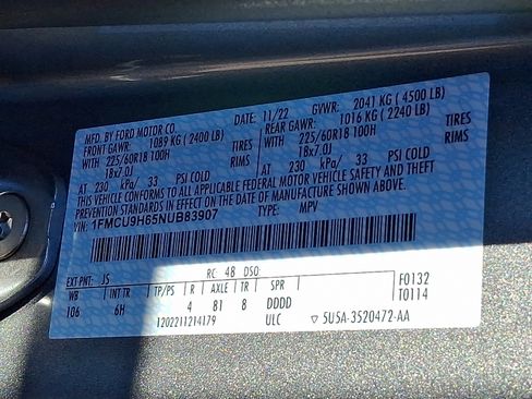 Certified 2022 Ford Escape SEL image 26