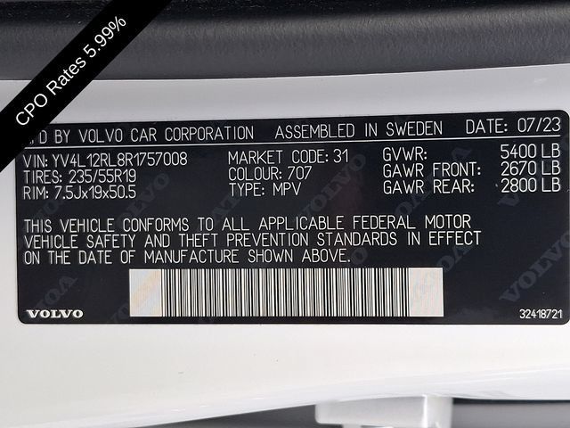 Certified 2024 Volvo XC60 B5 Plus w/ Protection Package Premier AWD/4WD image 29