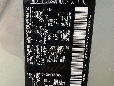 Used 2019 Nissan Armada SL w/ Premium Package image 34