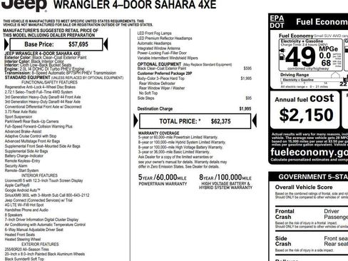 Used 2025 Jeep Wrangler Sahara AWD/4WD image 2