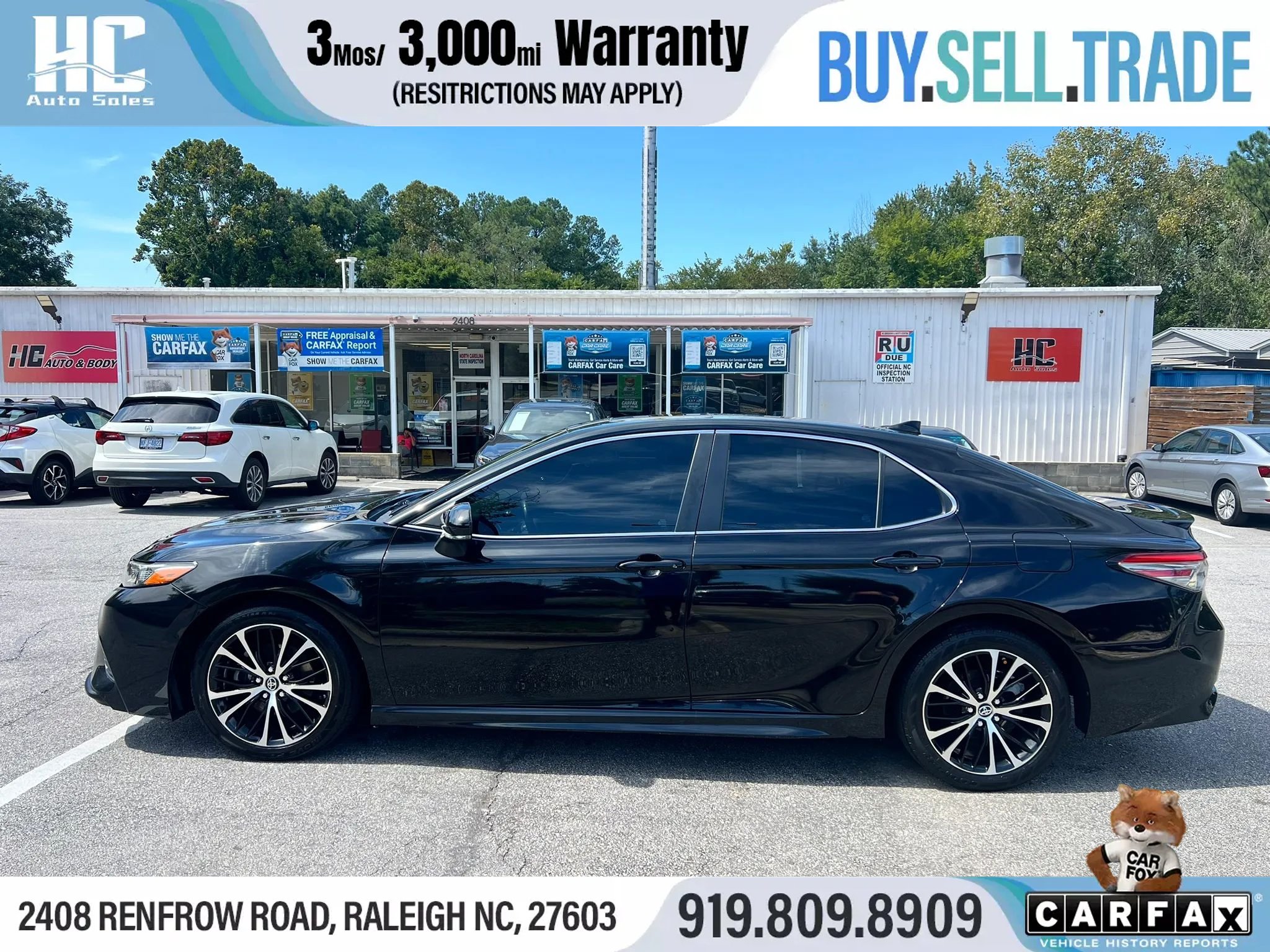Used 2019 Toyota Camry SE w/ Convenience Package FWD image 2