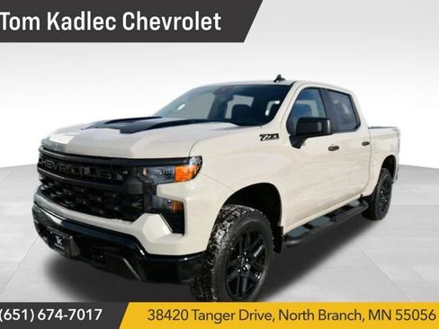 New 2026 Chevrolet Silverado 1500 Custom Trail Boss w/ Turbomax Blackout Package AWD/4WD image 1