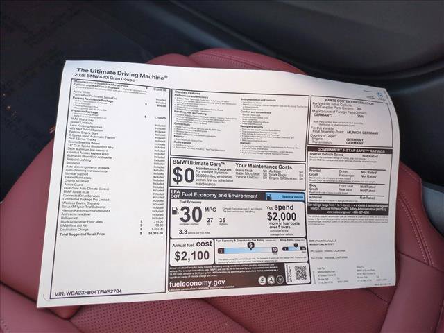 New 2026 BMW 430i w/ Premium Package RWD image 18
