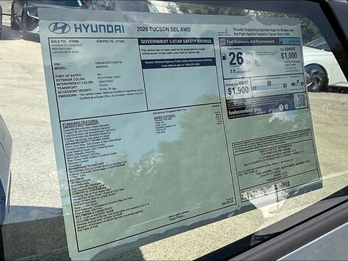 New 2026 Hyundai Tucson SEL AWD/4WD image 14