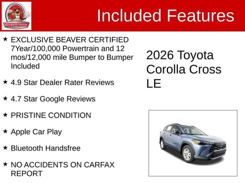 Used 2026 Toyota Corolla Cross LE image 4