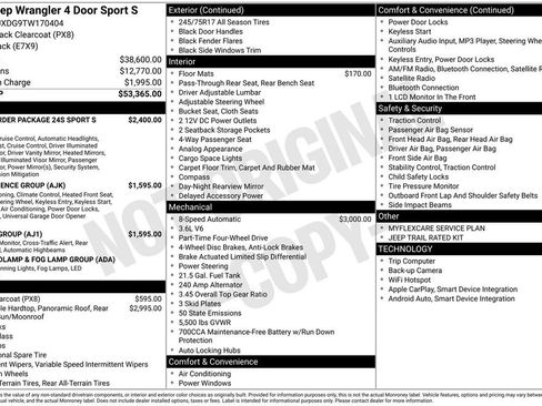 New 2026 Jeep Wrangler Sport S image 6
