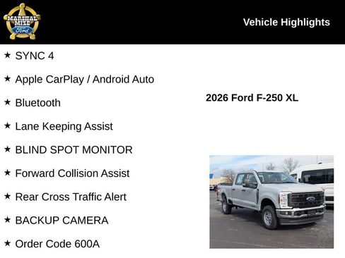 New 2026 Ford F250 XL w/ XL Chrome Package AWD/4WD image 2