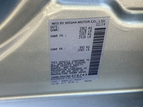 Certified 2024 Nissan Altima 2.5 SV FWD image 28