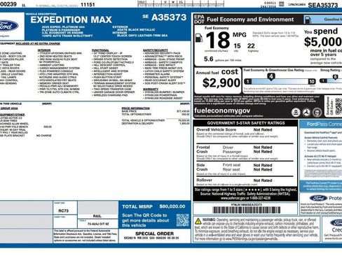 Used 2025 Ford Expedition Max Platinum AWD/4WD image 4