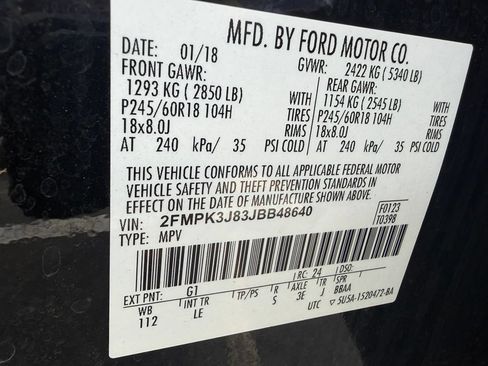 Used 2018 Ford Edge SEL w/ Equipment Group 201A FWD image 23