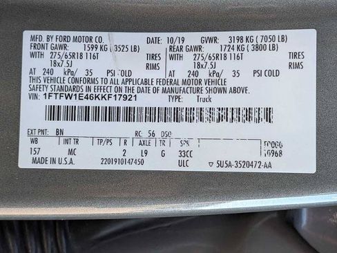 Certified 2019 Ford F150 XLT w/ Equipment Group 302A Luxury AWD/4WD image 28