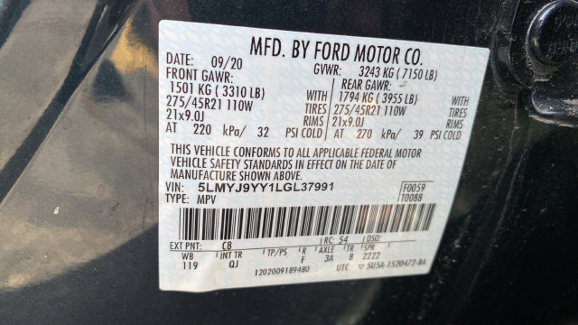 Used 2020 Lincoln Aviator Black Label Grand Touring w/ Class IV Trailer Tow Package AWD/4WD image 26