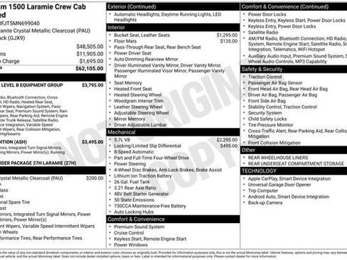 Used 2021 RAM 1500 Laramie AWD/4WD image 41