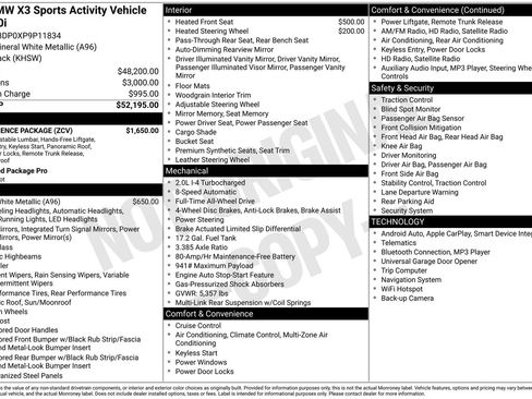 Used 2023 BMW X3 xDrive30i w/ Convenience Package image 30