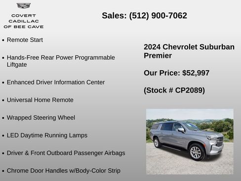 Used 2024 Chevrolet Suburban Premier RWD image 36