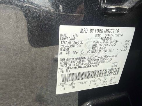 Used 2012 Ford Edge Limited w/ Driver Entry Pkg image 12