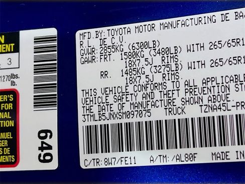 Certified 2025 Toyota Tacoma TRD Sport image 26