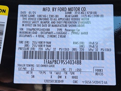 New 2025 Ford Mustang GT Premium RWD image 22