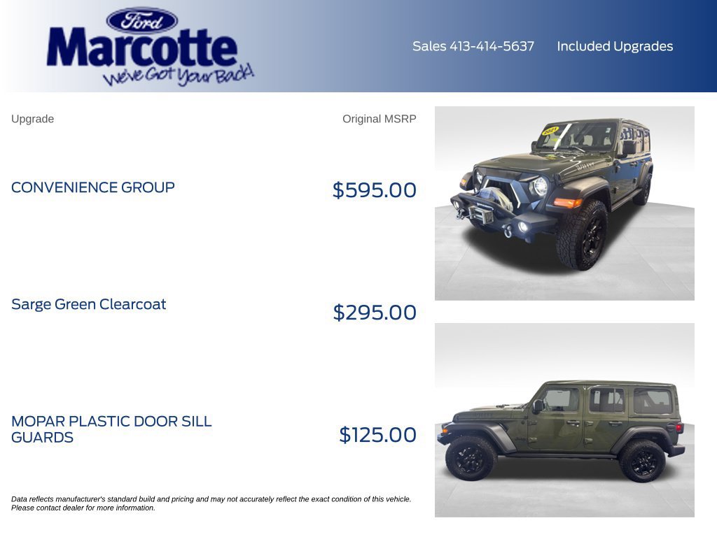 Used 2021 Jeep Wrangler Unlimited Sport AWD/4WD image 6