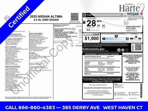 Certified 2025 Nissan Altima 2.5 SL image 4