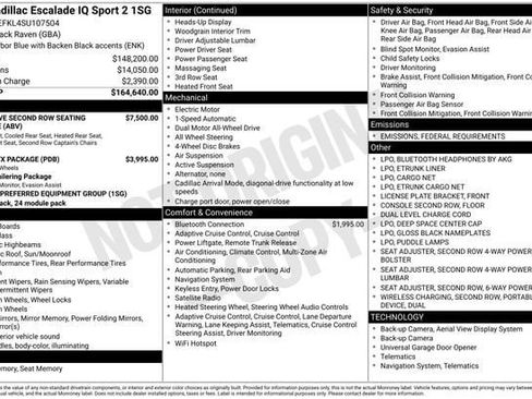 New 2025 Cadillac Escalade IQ Sport 2 image 31