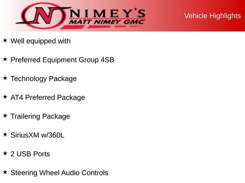 Used 2023 GMC Sierra 1500 AT4 w/ Technology Package AWD/4WD image 2