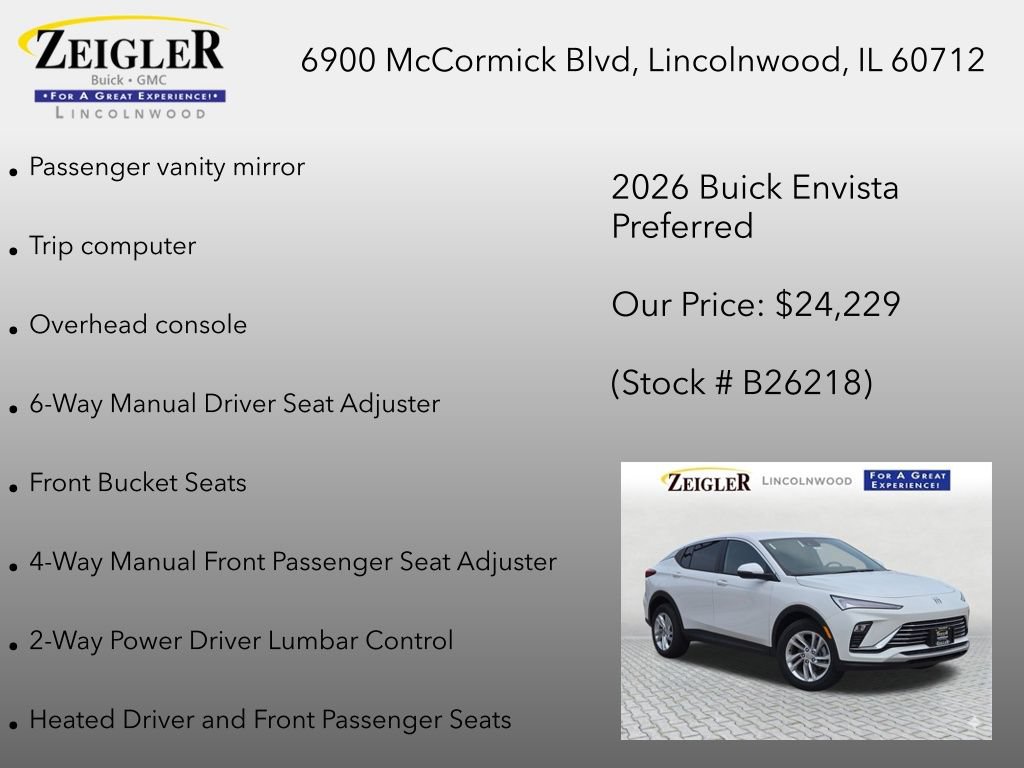 New 2026 Buick Envista Preferred w/ Convenience I Package FWD image 35