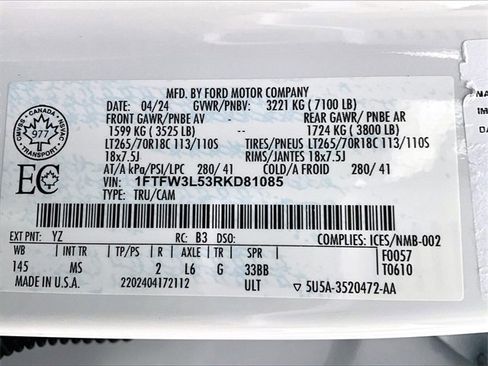 Used 2024 Ford F150 XLT w/ Tow/Haul Package image 35