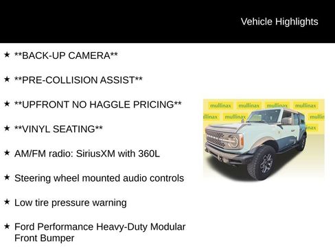Used 2022 Ford Bronco Badlands AWD/4WD image 7