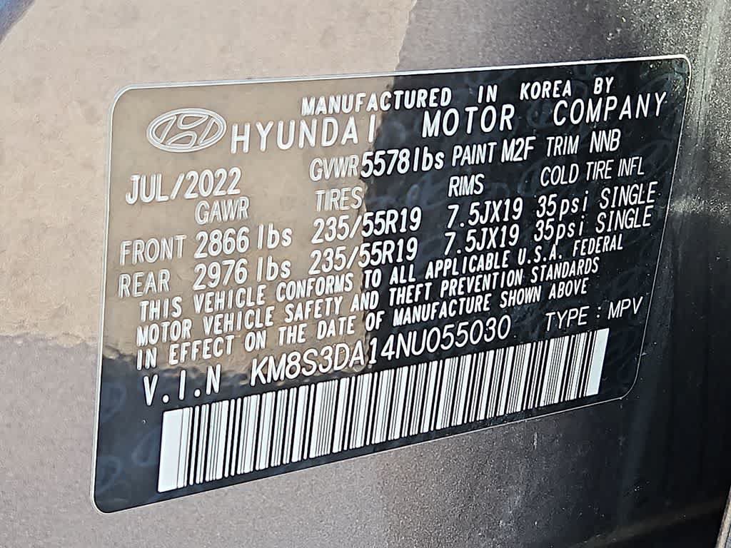 Used 2022 Hyundai Santa Fe SEL Premium w/ Cargo Package AWD/4WD image 28