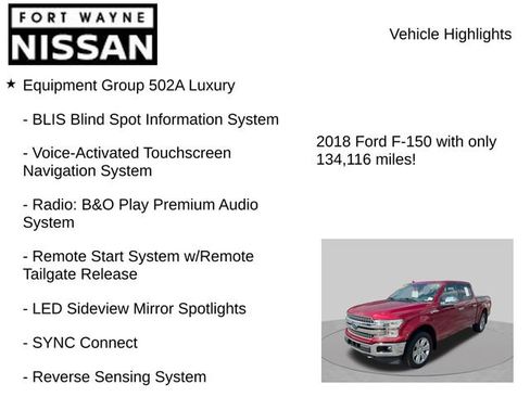 Used 2018 Ford F150 Lariat w/ Equipment Group 502A Luxury AWD/4WD image 8