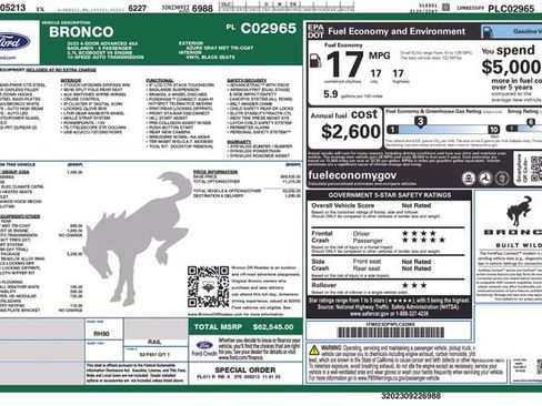 Used 2023 Ford Bronco Badlands w/ Sasquatch Package image 31