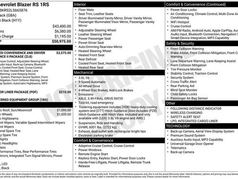 Used 2020 Chevrolet Blazer RS image 1