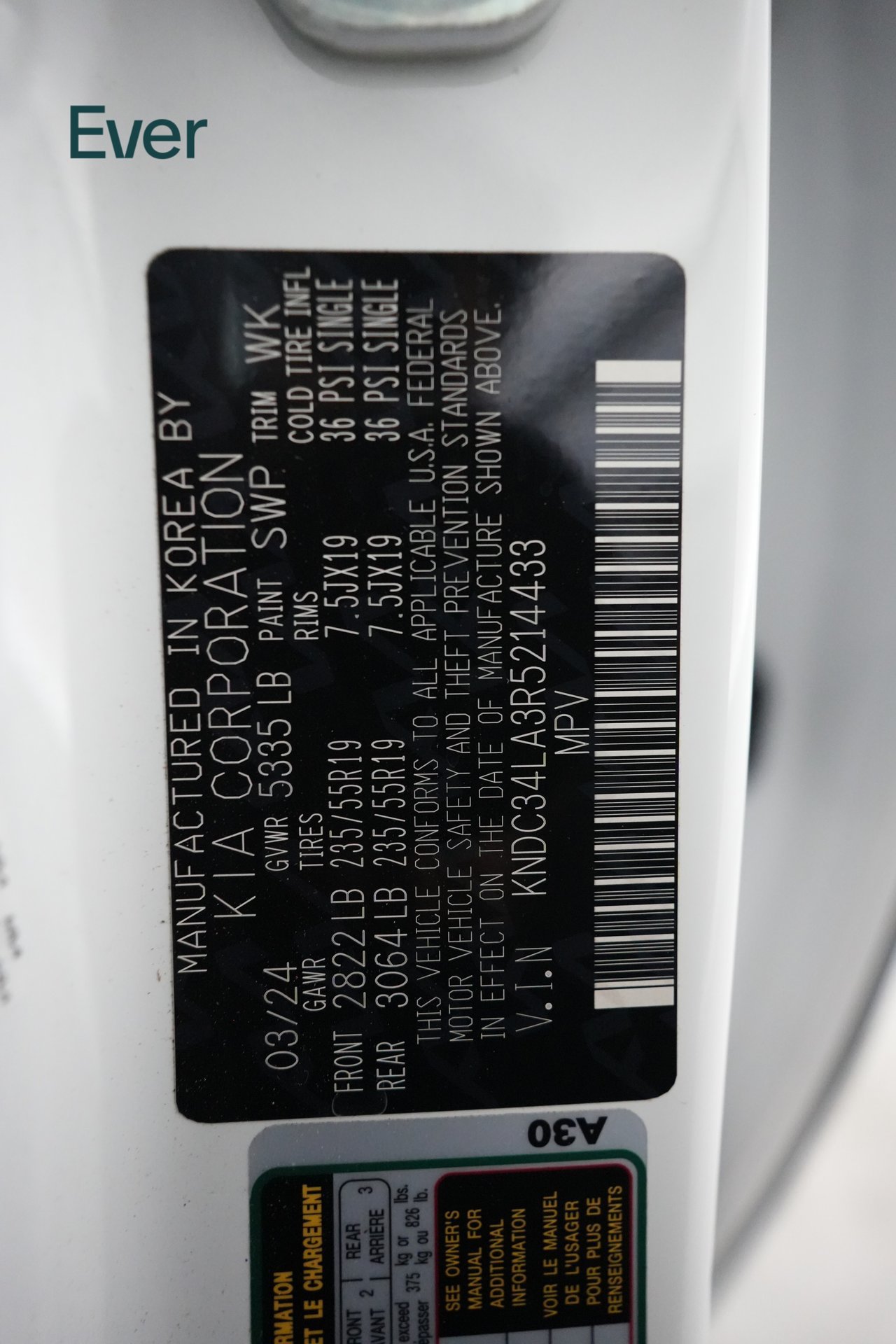 Used 2024 Kia EV6 Light RWD image 28